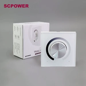 SCPOWER 12w 300w Triac Dimming Smart Dimmer Switch Guangdong Electric Light Dimmers