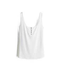 New Wholesale Breathable Sleeveless Tank Top with Button for Women Logo Knit Fabric Running Workout Fashion Tops for Women