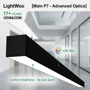 Modern Energy Saving Grille Light LED Linear Light DownLight UGR<16 Anti-glare 20W 30W Hanging Pendant Light Shop Office School