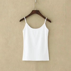 High Quality Vintage Button Beading Breathable Women's Tank Top 100% Cotton Lightweight Casual Stylish Wholesale