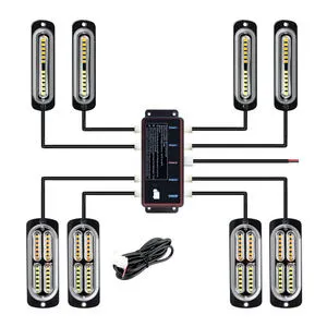 Universal Fit Wireless Remote Controlled Car Grille Light LED Front Grill Lamp for Off Road and Daily Use