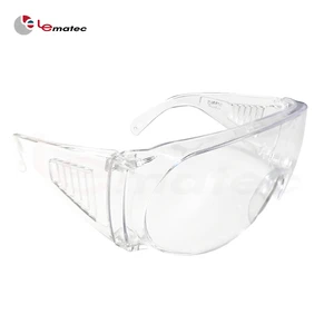 Eye Protective LEMATEC Safety Goggles Anti Shock 300 Lbs Proof Scratch Anti-Fog UV PC Material EN166/ANSI Z87.1 Certified