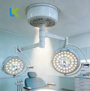 Double Dome Veterinary Surgical Lights OT Light LED Surgical Light Ceiling LED Operating Lamp Dental Surgical Lamp
