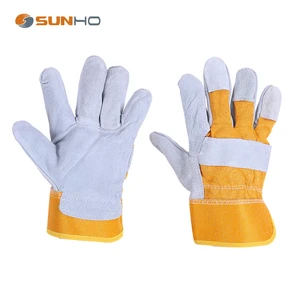 Heavy Duty Anti-static Top Grain Leather Work Gloves Anti-cut Anti-Heat Anti-Impact Protection 7 oz Customizable Safety Gloves