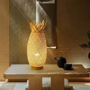 Modern Retro Handmade Bamboo Dimmable Bedside Light for Living Room and Bedroom