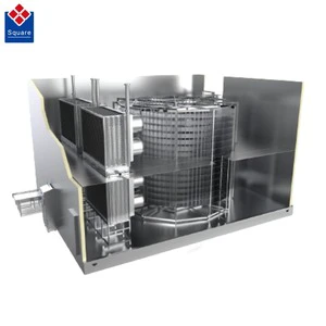 Spiral Quick Freezer Low Maintenance Clean-in-place (CIP) High-speed Freezing For Salmon Fillets