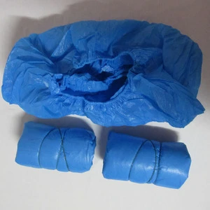 Factory Wholesale Anti-Dust Waterproof Overshoes Foot Covers Blue 7g CPE Disposable Shoe Cover