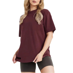 Custom Plus Size Women's Oversized T-Shirt with Casual Style and Logo Decoration Trending Over Size T-Shirt for Ladies