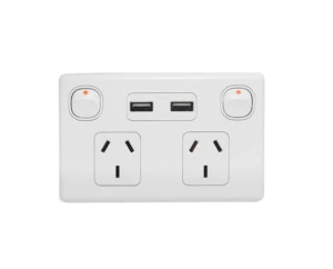 Australia Standard OEM/ ODM Factory Made Design Own Brand Mass Production Light Switch Double Socket With USB