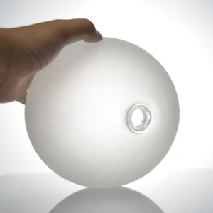 BO-GLASS HandBlown Clear Sandblasting Borosilicate Glass Lamp Shade For Interior Lighting With G9 Thread