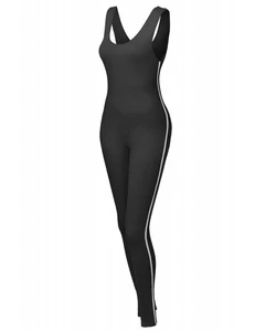 Summer Jumpsuits Women Playsuit Yoga Sportsuit Dress Romper Gym Sets Shorts High Waist Yoga Fitness Jumpsuit Zipper