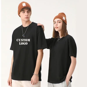 High Quality Wholesale 230g100% Cotton Heavy Trend Blank Custom Logo Casual Loose Men's And Women's General Oversized T-shirt