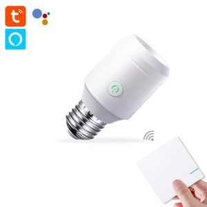 E26 E27 Bulb SocketTuya Smart WiFi Light Socket with Wall Wireless Intelligent Control Bulb Socket with Alexa Google Home