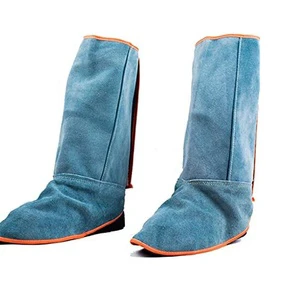 HSI Fire Resistant Welding Shoe Covers Polyester Leg Guards Foot Gaiters Safety Flame Retardant Boot Protectors Level C
