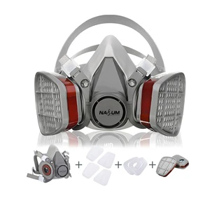 M101 NASUM Protective Safety Reusable Half Face Facepiece Respirator Gas Mask With Double Cartridge Filter