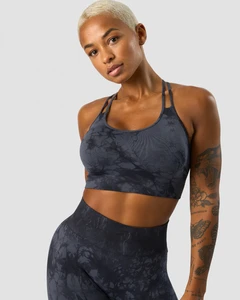 2023 Gym Padded Yoga Bra Private Label Y Back Nylon Tie Dye Women Professional Shockproof Performance Yoga Running Sports Bra