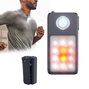 Custom Logo IPX7 Waterproof USB-C Charging 3 Lighting Modes 120 Lumen Multifunction LED Clip Light Outdoor Safety Walking Light