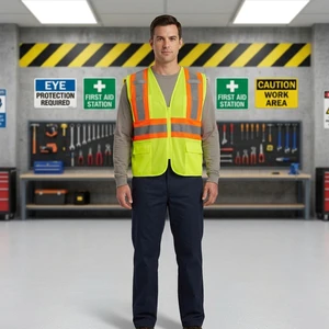 High Visibility Safety Vests with Certificate