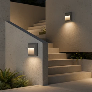 P1252 CE ,ROHS SAA Approval Outdoor Led Brick Step Wall Stair Light Lamp square Led Decorative Staircase Lighting