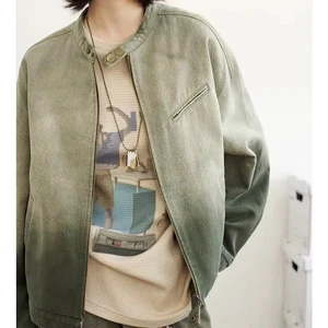 Trendy Retro Gradient Design Women's Denim Jacket