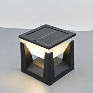 Modern High Quality IP65 LED Lamp Waterproof Outdoor Pillar Light For Garden Main Gate Solar/Battery Powered Landscape Lighting