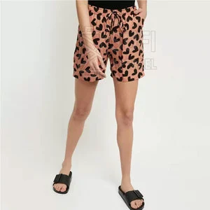 Casual Women Bermuda Shorts High Waist Breathable Eco-Friendly Soft Lightweight Loungewear Bottoms for Home Outdoor Relaxation