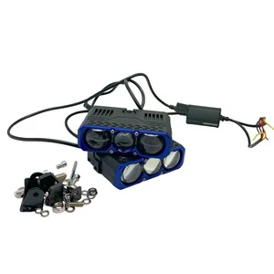 Wholesale HY 3-Eye LED Pod Light 75W 105W High Power Bi-LED Grille Auxiliary Lamp with Internal Electromagnetic Solenoid