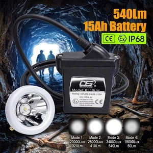 KL15LM Ip68 Mining Light Led Rechargeable Cap Lamp Explosion-proof Safety Miner Helmet Lamp Mine Headlamp