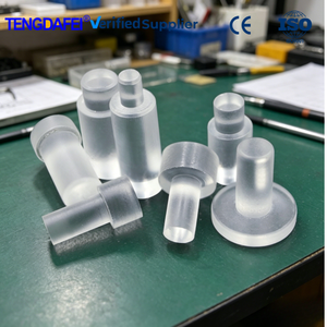 Step Type Transparent Acrylic LED Light Guide Pillar, LED Indicator Light Cylinder Lens with Custom Sizes Available, in Stock