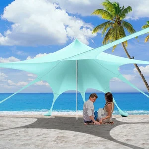 Bestex Custom Beach Shade Tent Pop Up Wind Aluminum Waterproof Outdoor Sun Shelter Shade For Beach
