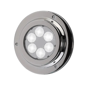 10--30 Volts 18 W Stainless Steel Marine Boat LED Underwater Light with Cool White or Blue