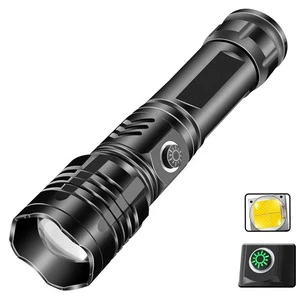 Outdoor High Power Zoomable Aluminium Alloy Led Torch Light 10W XHP50 Emergency USB Rechargeable Led Tactical Flashlight