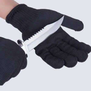 Anti-cut Stainless Steel Self-defense Tactical Protection Security Gloves with Adjustable Size