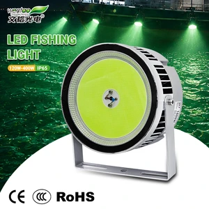 Professional DC12-48V 120w-400w LED Fishing Lamp Fish Attracting Marine Top Glow Cyan Green LED Fishing Lights For Boat Lighting