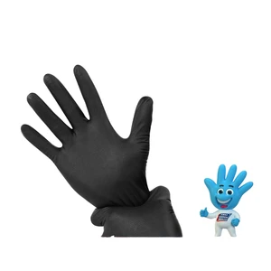 Custom-Made Thickened Industrial Grade Disposable Nitrile Gloves Wear-Resistant Diamond Pattern Safety Gloves Durable Processing