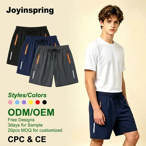 Teens Summer Sporty Drawstring Cropped Youth Boy's Shorts High-Grade Quick-Dry Polyester Breathable Sports Casual Beach