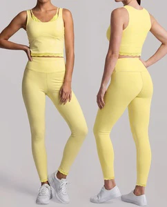 Yoga Set Yoga Fitness Set Anti-wrinkle Women Latest Yoga Set Designs Girls Yoga Set 2 Piece Two Piece Set Women Clothing Yoga