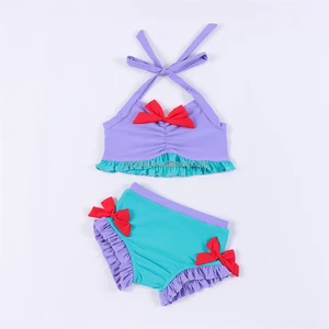 Boutique Kids Swimming Suits 2-piece Baby Girls Bikinis Swimwear Dry Fast Children Swimsuit