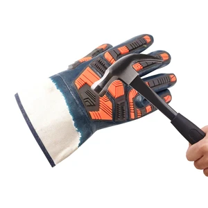 Industrial Safety Mouth Nitrile Impact-resistant, Waterproof and Oil-resistant Safety Work Gloves