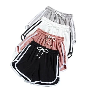 Short Sports Shorts for Women High Waist Loose Fit 100% Polyester Quick Dry Plus Size Casual Home Wear