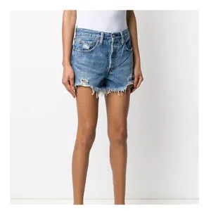 Premium Quality Fashion Ladies Casual Jeans Shorts Button Women's Summer Denim Shorts / Wholesale New 2025 Denim Shorts Women