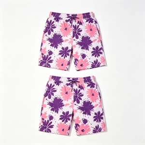 Custom Design Moisture-wicking Recycled Fabric Stretchable Beachwear Vacation Resort Swimming Trunks Shorts Beach Shorts
