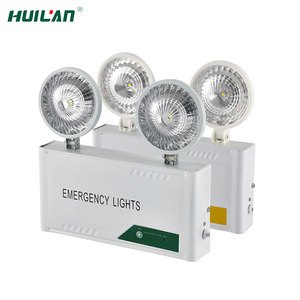 Stable Performance Two Heads IP30 Rated LED Emergency Light 90Min Emergency Duration for Hotel School Supermarket 2-Year