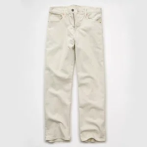 Wholesale Relaxed Jeans Mens Denim Pants Straight Loose Fit Five Pocket Mid Rise Classic Casual Trousers
