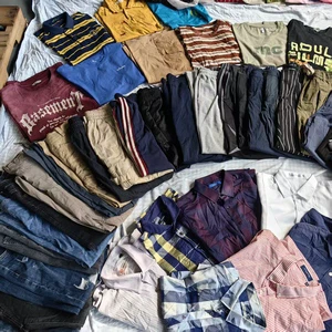 SH07 Summer Wholesale Mixed Used Clothing for Men and Women High Quality Second Hand Jeans Dresses Skirts