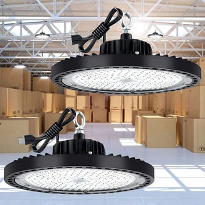 Best Dimmable 200w Certified Long Lifetlme Ufo Led High Bay Ip65 Factory Industrial Round Linear Light