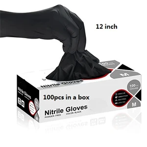 12 Inch Heavy Duty Mechanical Repair Food Safety Powder Free Latex Free Anti-oil Non-slip Disposable-gloves Nitrile Gloves