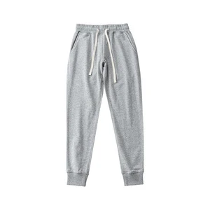 Manufacturer Hot Sale Loose Straight Leg Sports Jogging Bottoms Trousers Men's Heavy Knit Autumn Solid Color French Terry Slacks