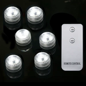 Brick Stone-Shaped Remote-Controlled Underwater Candle Lamp Waterproof IP68 Rated Warm White Light Miniature Landscape