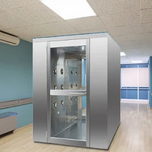 ZJNF Industry Factory Supply SUS304 Single-person Automatic air Shower Room for Cleanroom with Nozzles